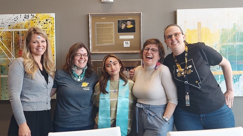 Rhovi Naliponguit with her committee