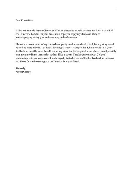Introduction: "What if I told you that everything you thought you knew about English as a taught subject was based on the language and ideologies of white supremacy? Would you believe me? I don’t know if I would believe me either, as it's so brushed over in our society that we categorize what we learn in English classes as “normal” or “proper” without even taking a second glance. This is why when I started my journey through writing studies courses in my undergraduate studies, I was left in shock. Everything I knew about the English I wrote and spoke in school was based on whiteness being superior to every race and identity, and I was mortified. The English I spoke with friends and family, however, was not “standard English,” in fact, it was far from it. This was the English that was then encouraged to me in college, and soon, I began research on other forms of English that are not included in English classrooms but should be."