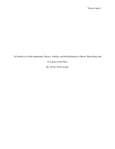 Introduction: "To properly frame my project, I must first tell you a story about my family. My father comes from humble beginnings and is the fifth of nine children. He grew up very poor in a household with limited access to food and water. To put food on the table, my grandfather would take him and his brothers out to the fields to gather vegetables, move materials, or do whatever manual labor they could find. It was hard, back-breaking work, but it taught him to hold firm to the belief that he needed to do whatever was necessary as a provider because “tu familia es lo mas importante.” Like many men of his generation, this strict upbringing conditioned my father to endure no matter what challenges were placed before him. Unfortunately, when such high expectations are thrust upon the next generation, it creates a mindset in which they are often ill-equipped to navigate in the same ways and creates often unintentional emotional scars that are difficult to heal from. The children of such parents and grandparents hold on to their generational pain like a thorn rooted in their palm, where it festers and, if left untreated, cripples the limb. . . ."
